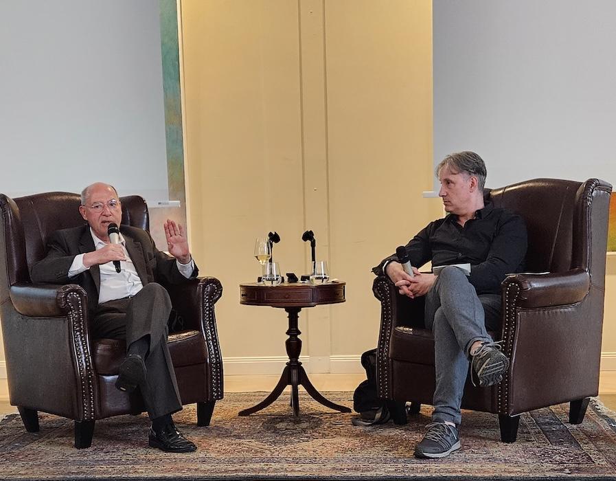 Alexander Neu im Kamingespräch mit Gregor Gysi