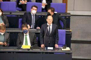 Olaf Scholz im Bundestag